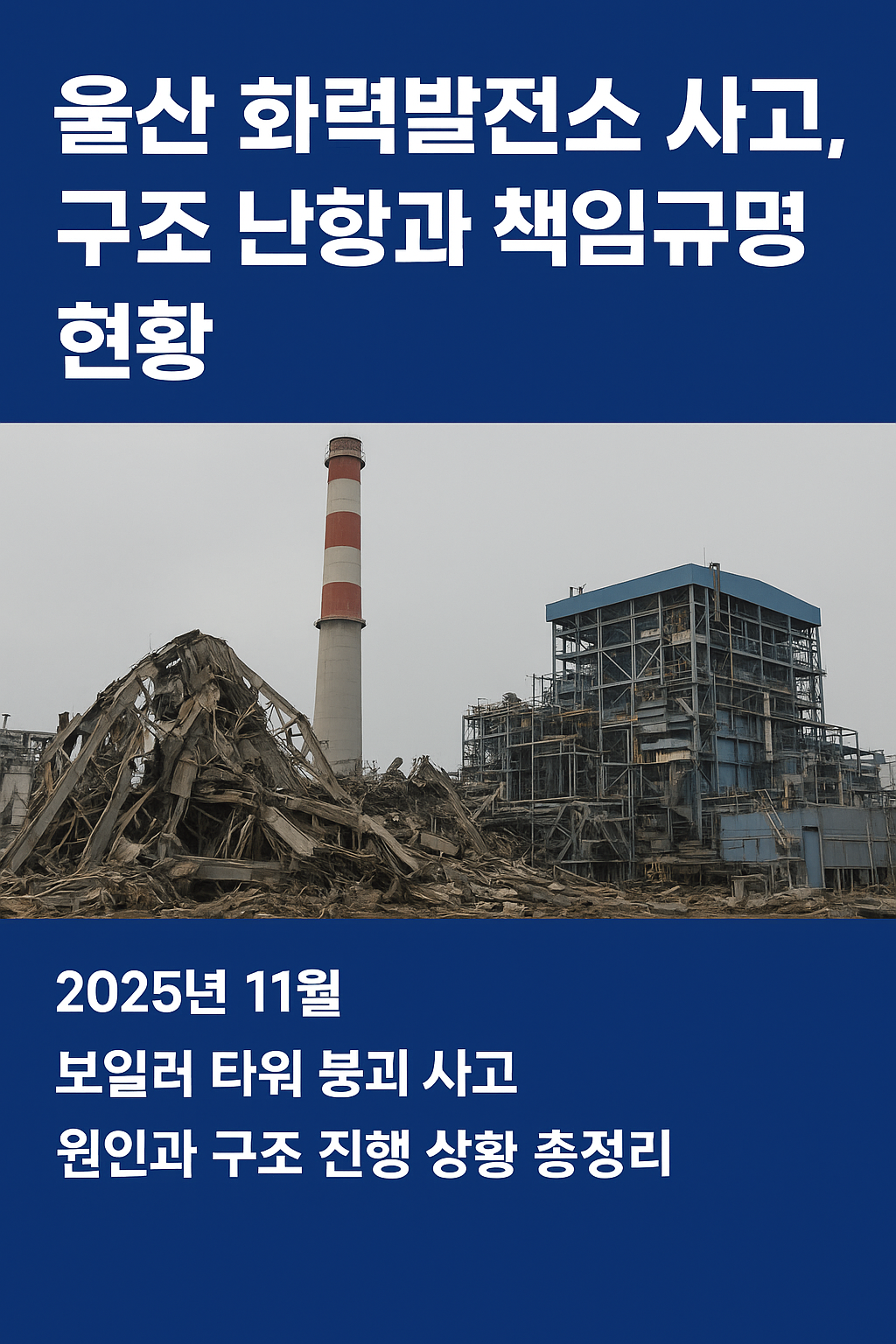 울산 화력발전소 사고, 구조 난항과 책임규명의 현황