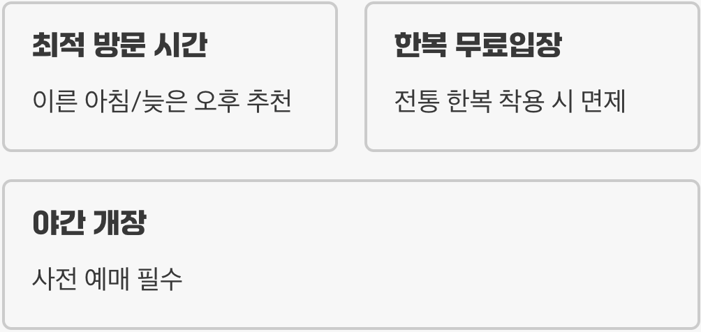 경복궁, 사계절 언제가도 좋은 이유 (봄꽃, 녹음, 단풍, 설경)