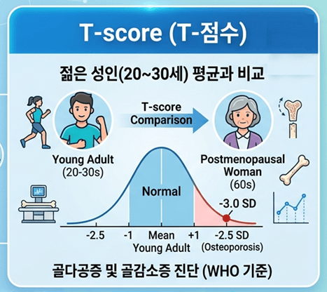 골다공증 수치보는법
