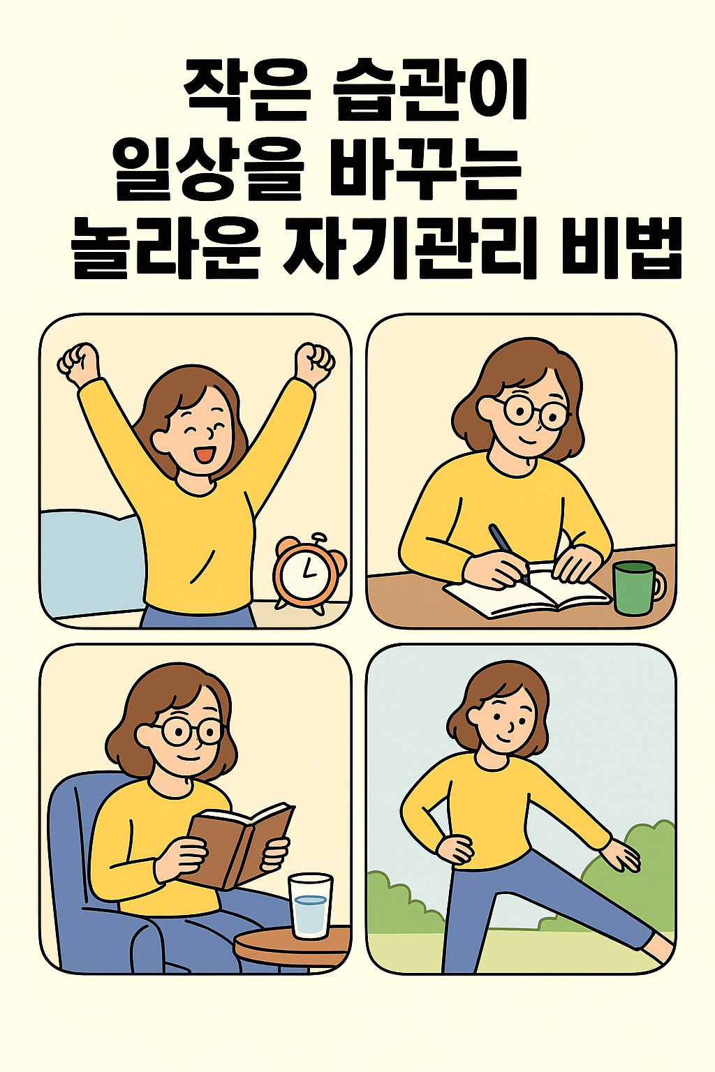 작은 습관이 일상을 바꾸는 놀라운 자기관리 비법