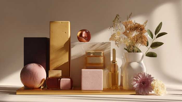 한정판 소비 트렌드를 상징하는 감성적 소품 이미지