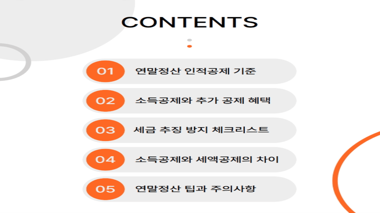 2025 연말정산 인적공제 기준 완벽 정리