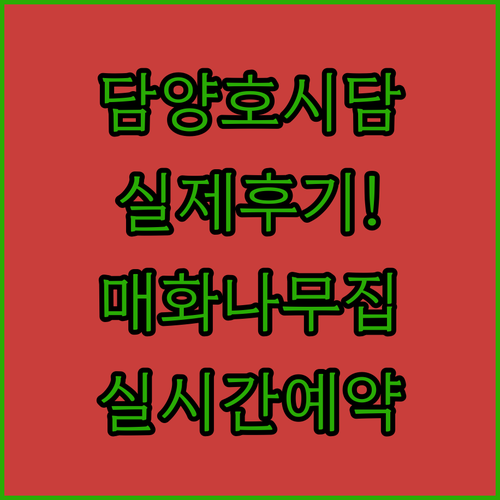 담양 감성 숙소 호시담 매화나무집 실..