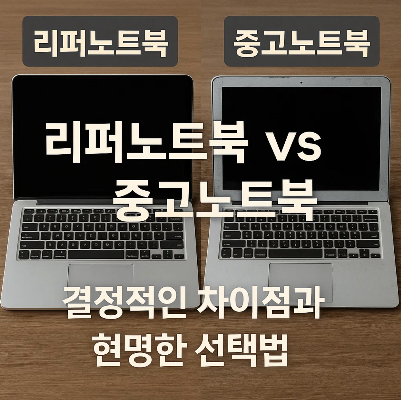 리퍼노트북 vs 중고노트북, 결정적인 차이점과 현명한 선택법