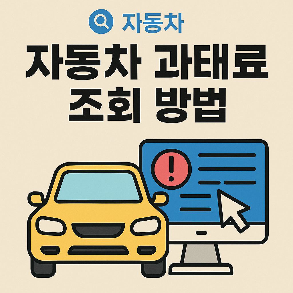 자동차 과태료 조회 방법