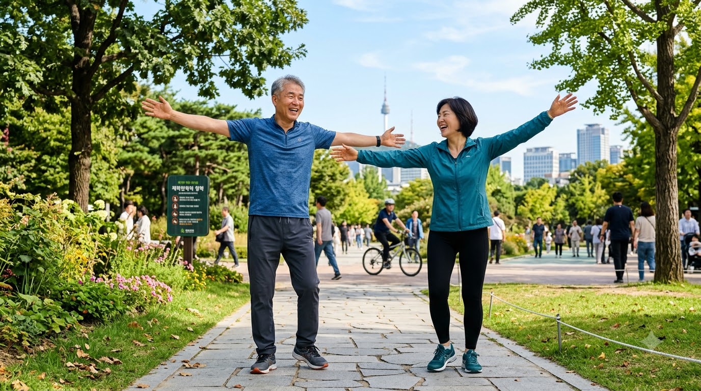 몸은 건강할 때 지켜야 한다, [매일 자유로운 맨손 체조로 건강 지키기]