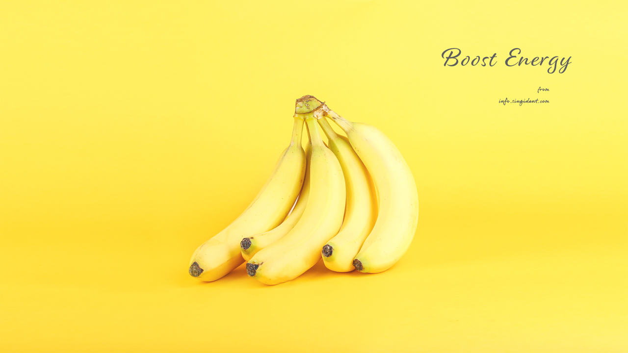 01 바나나 C - Boost Energy 노란색배경화면