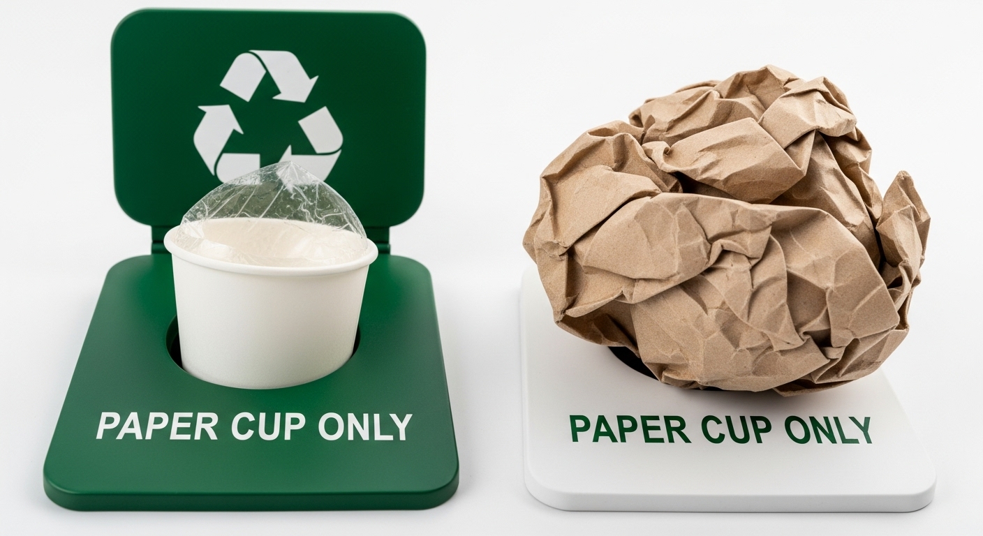 종이컵 분리수거, 코팅의 배신과 배출법