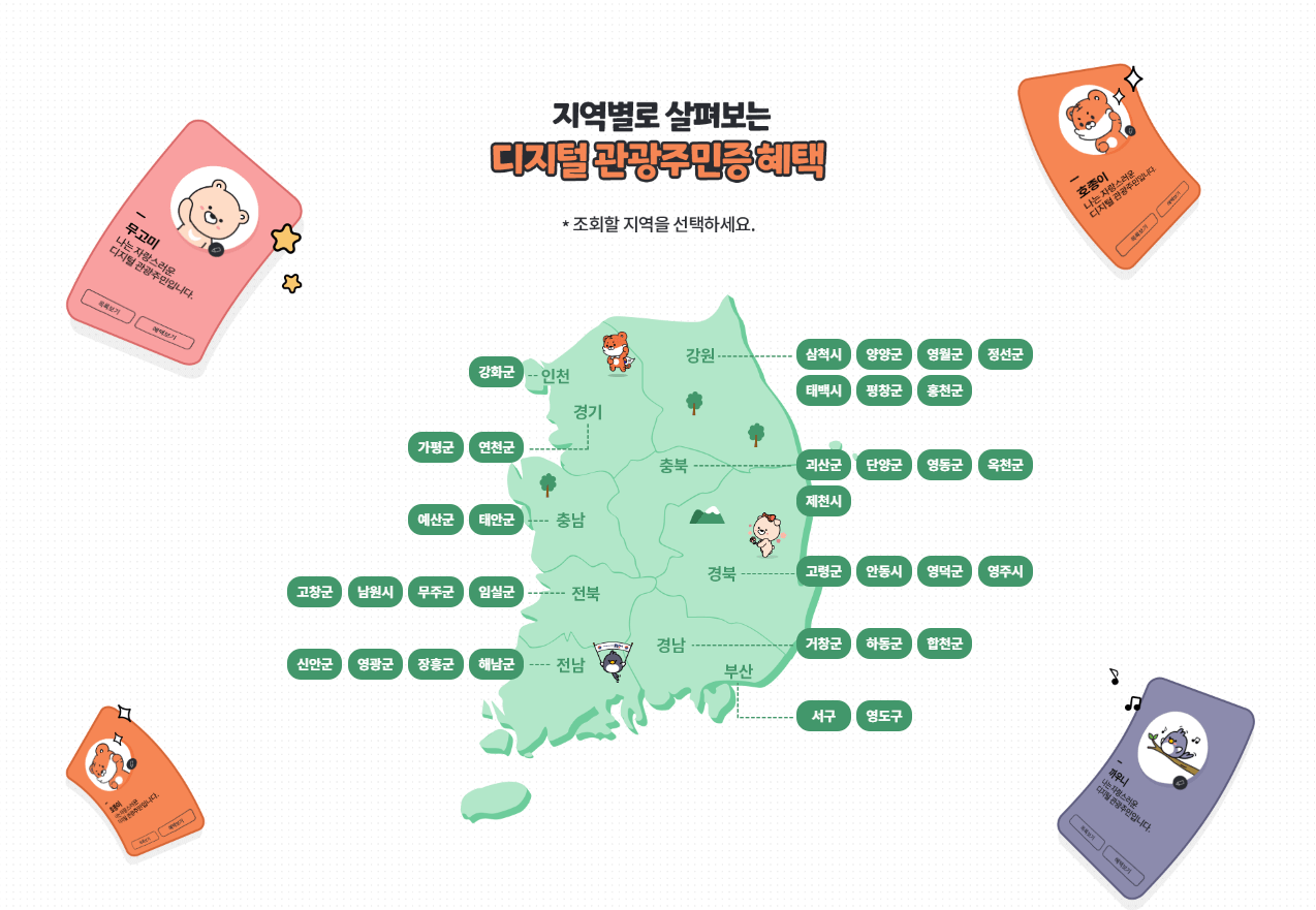 디지털 관광주민증 발급