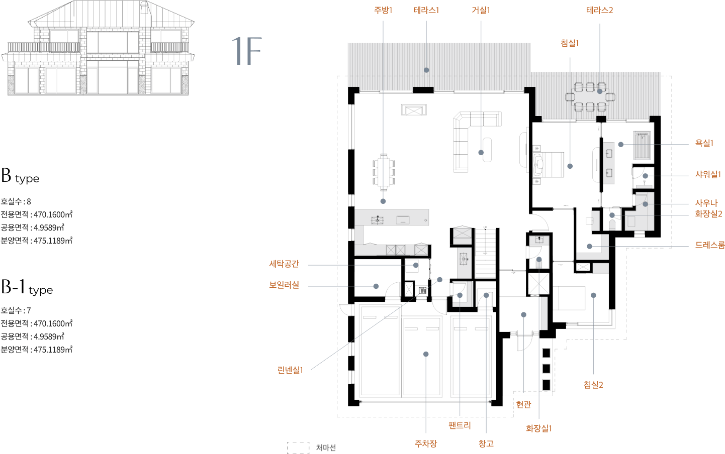 알펜시아 에스테이트 평면도 B타입