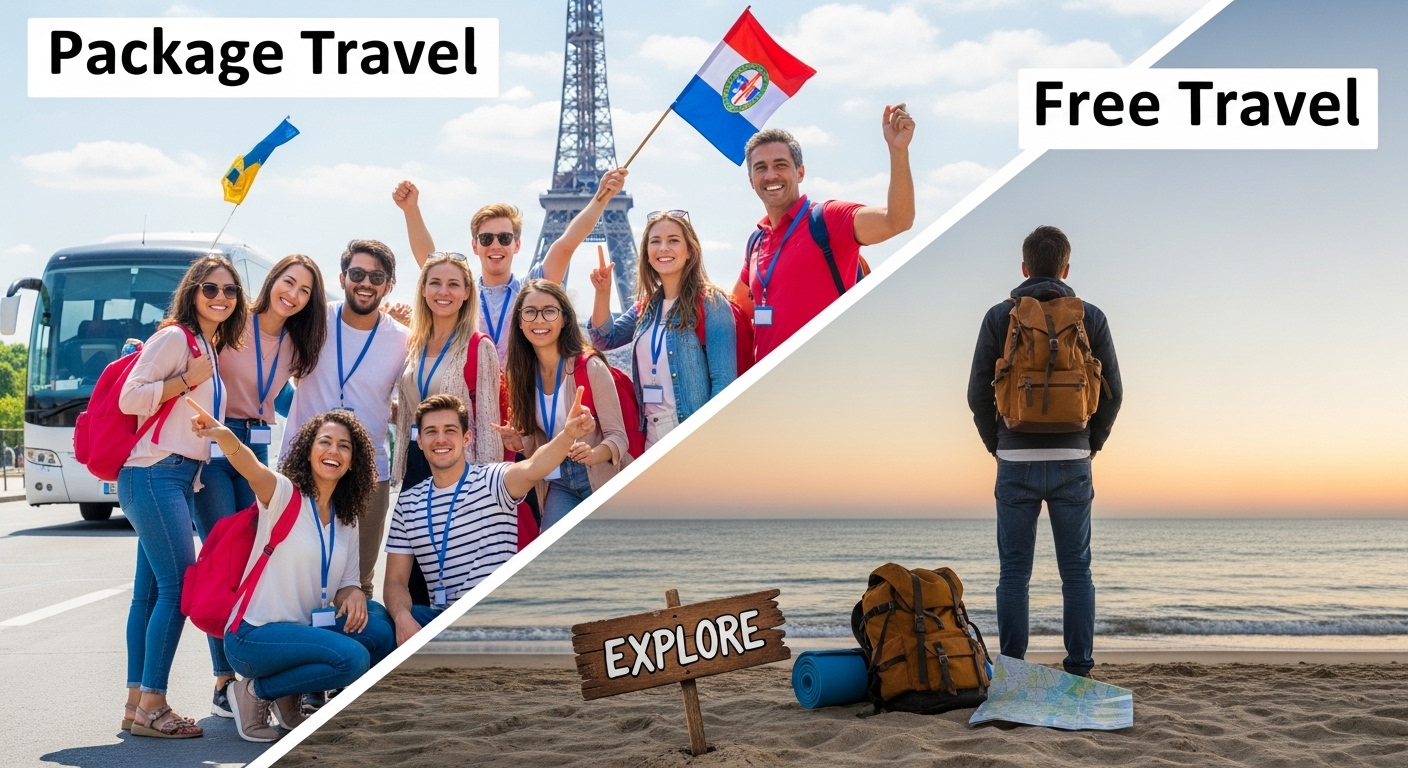 패키지 vs 자유여행