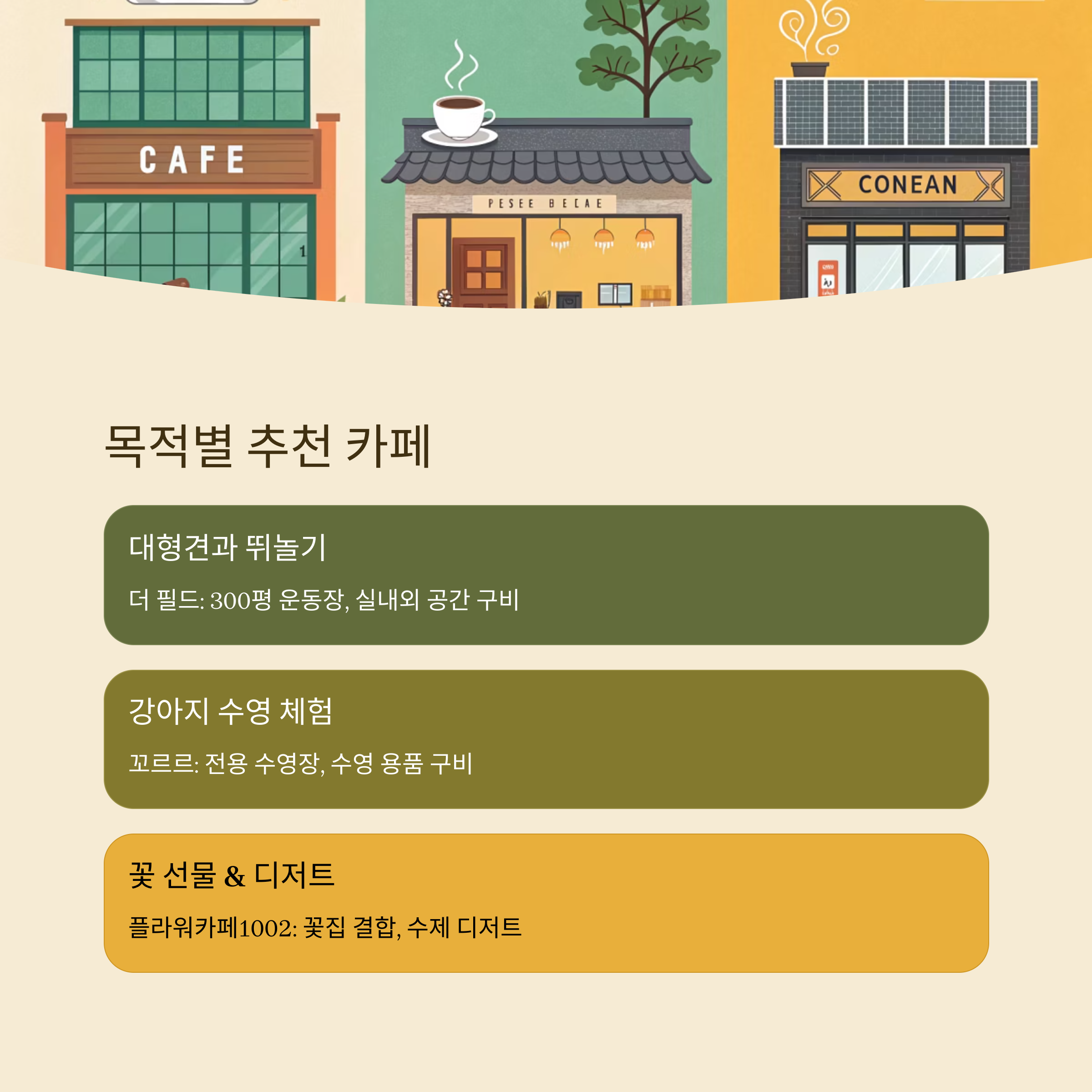 목적별 추천 카페