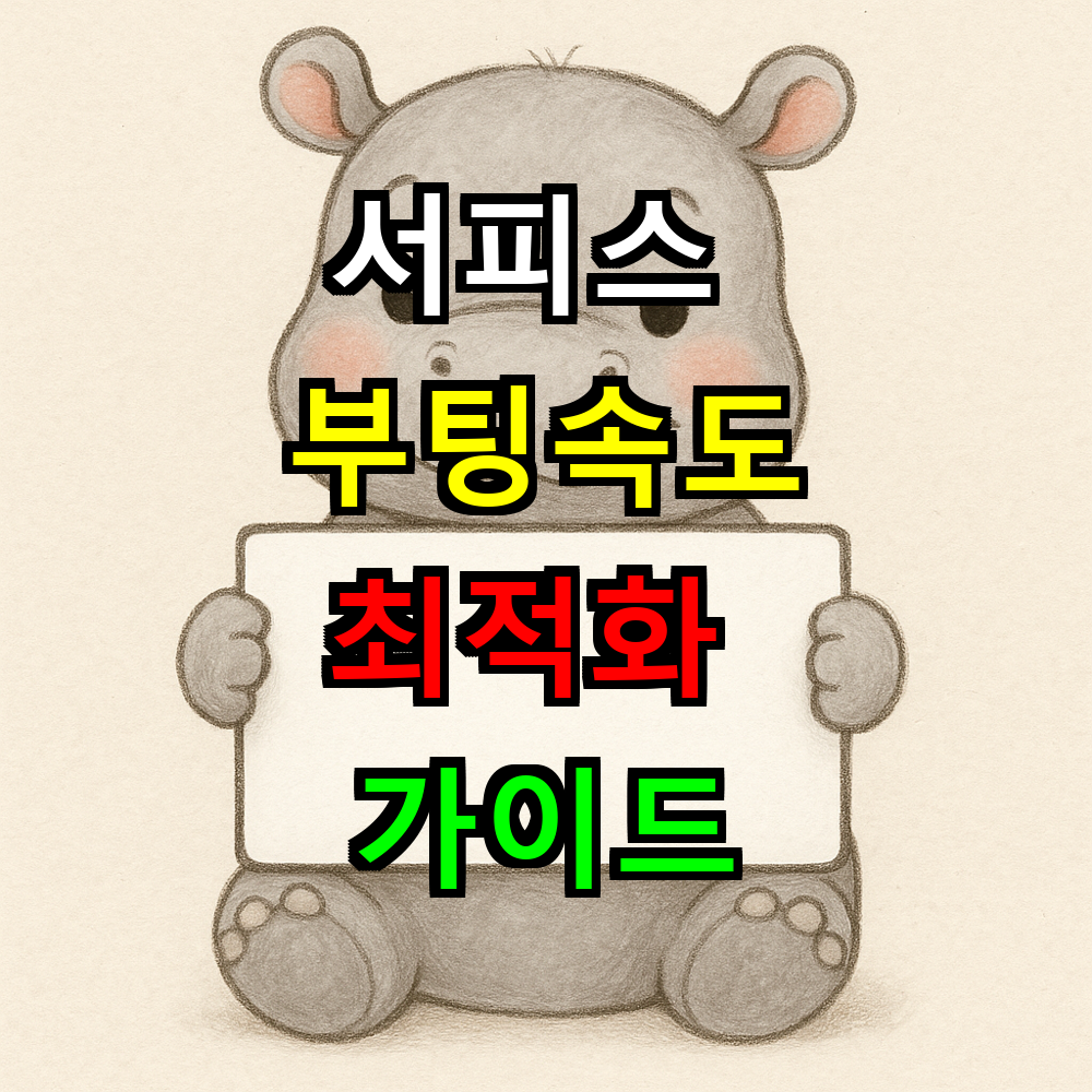 서피스 부팅속도 빨라지는 방법? 실전 최적화 가이드