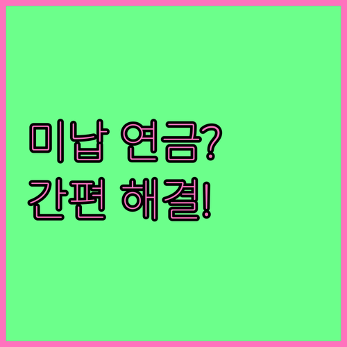 내곁에 국민연금 앱 활용 미납 보험료..