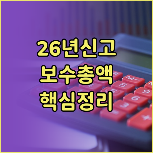 2026년 건강보험 보수총액 신고 대..