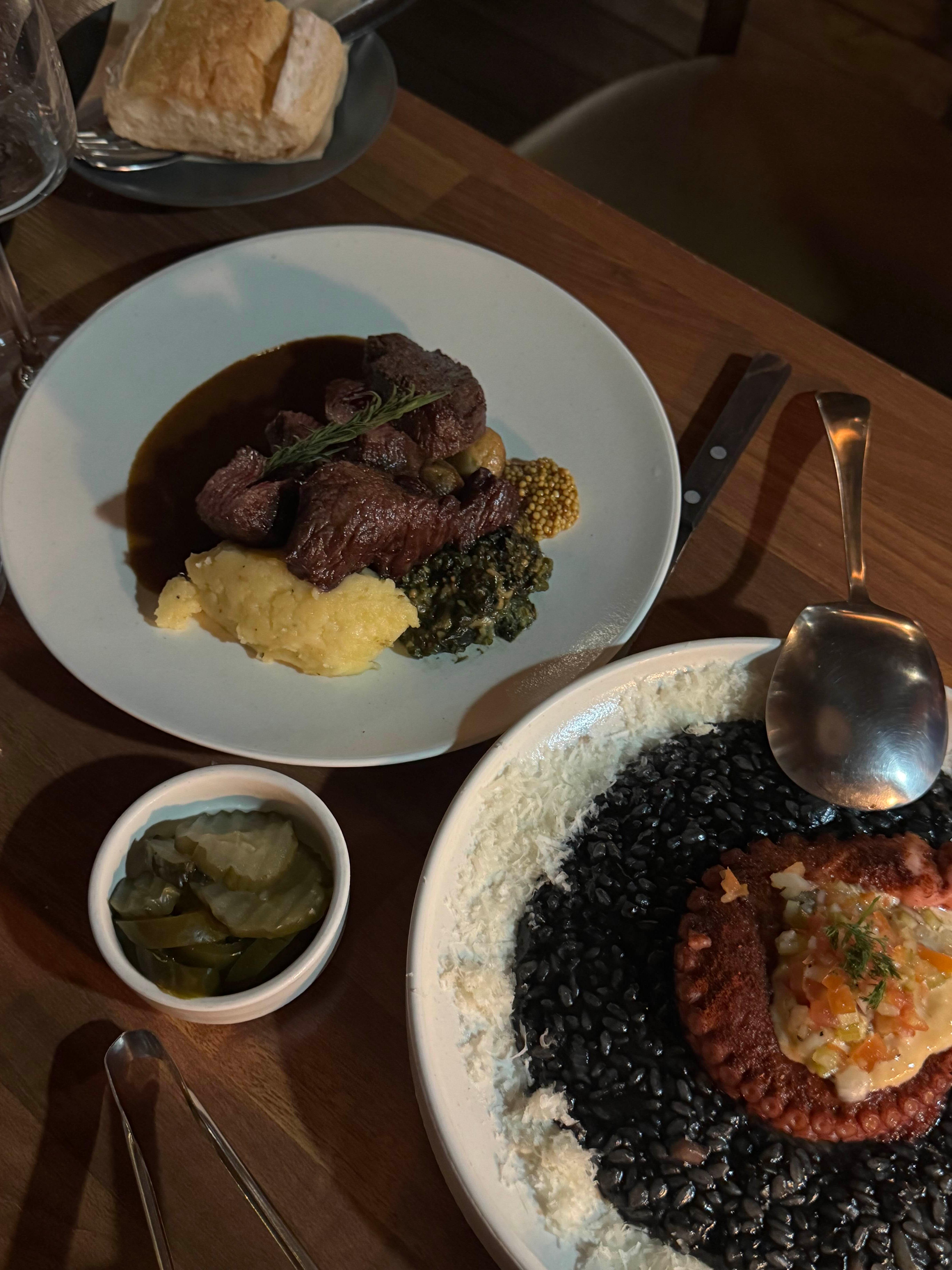 스테이크와 리조또