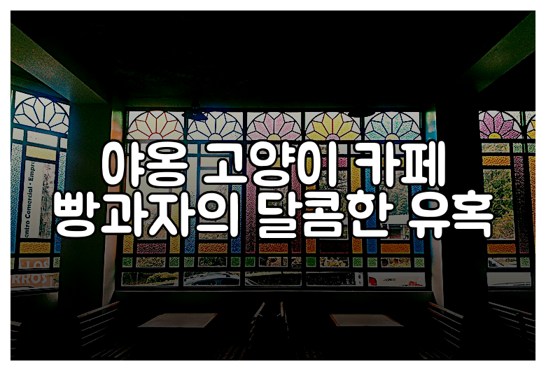 야옹 고양이 카페 빵과자의 달콤한 유혹