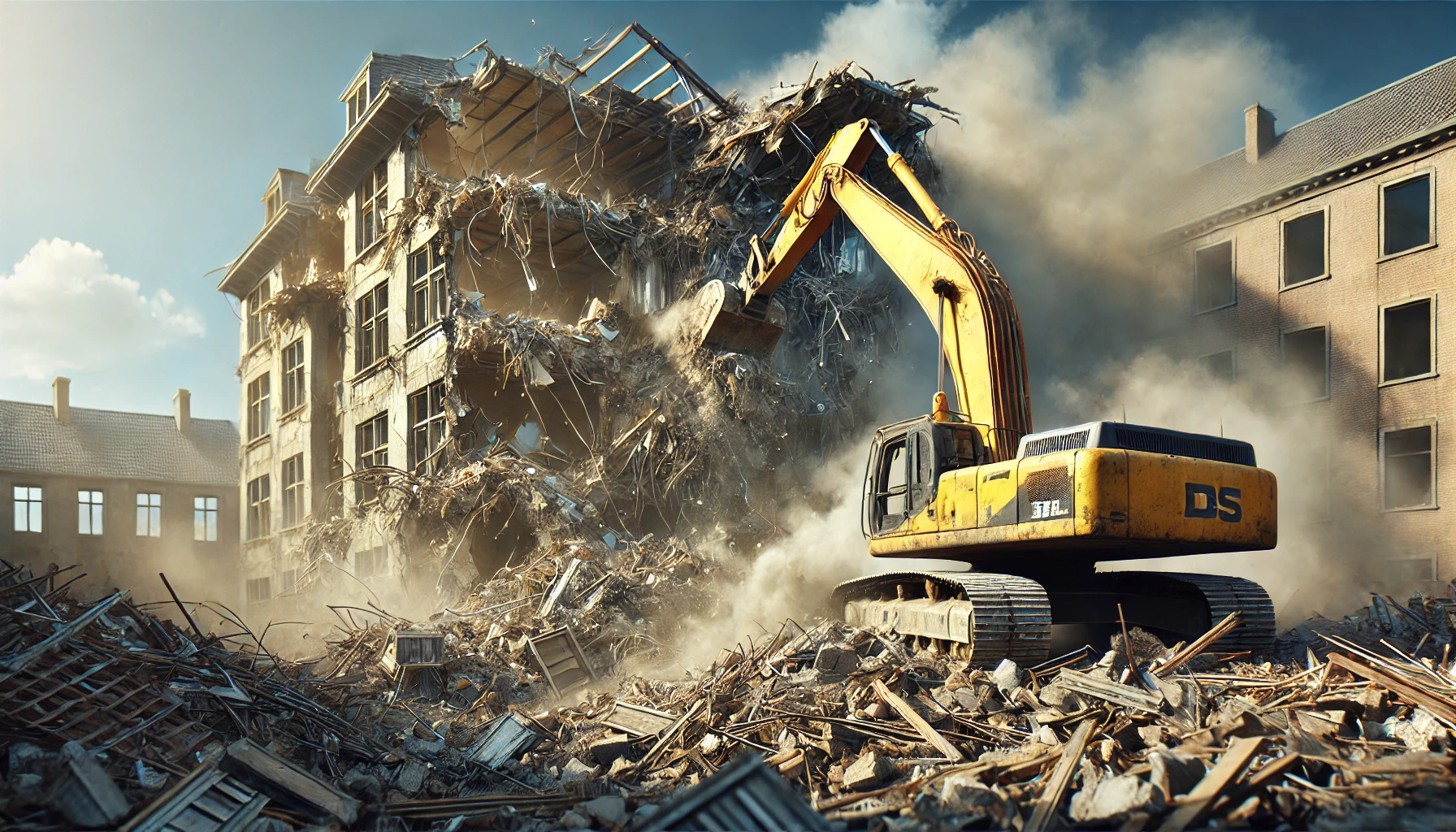 재건축 전 구옥 철거 현장 모습