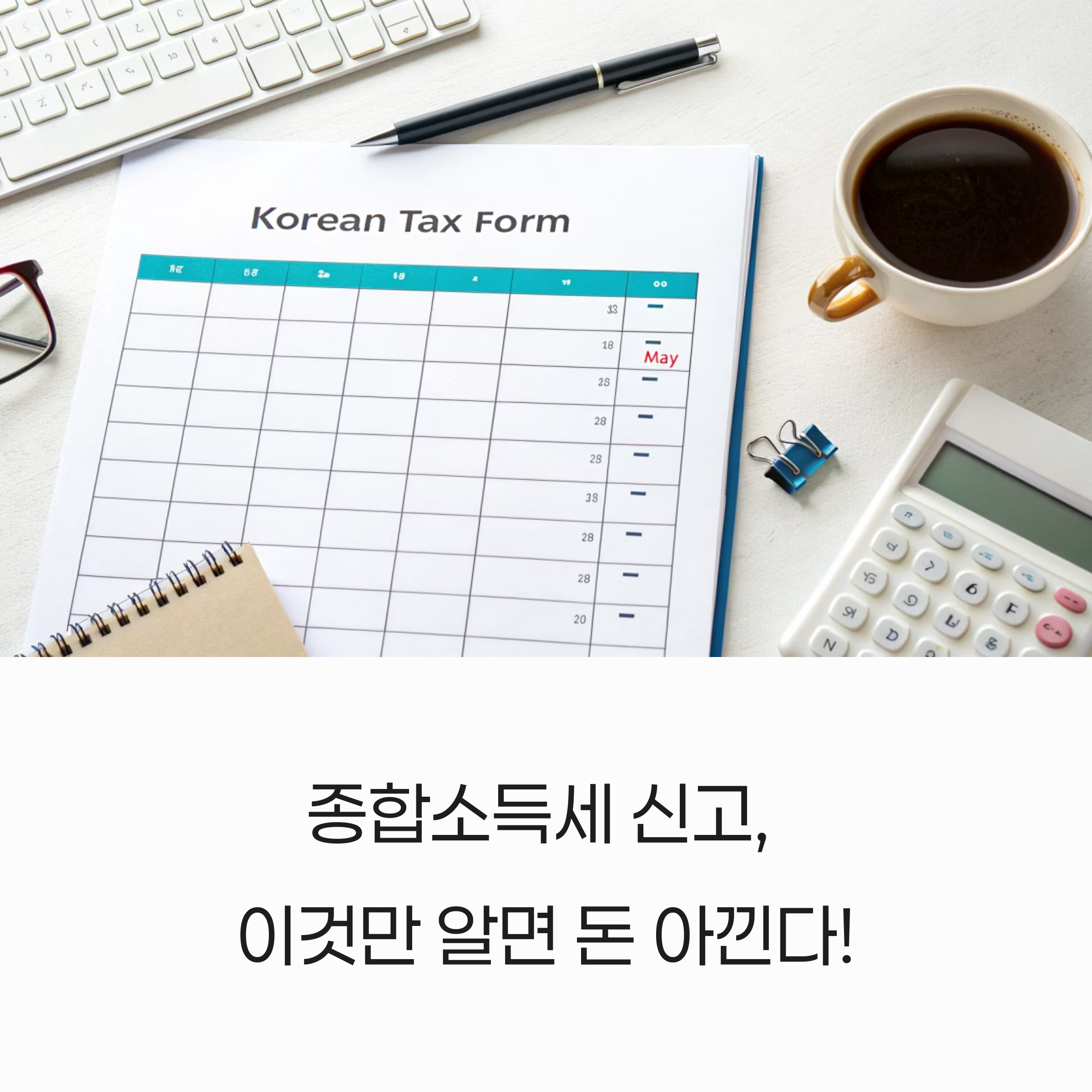 종합소득세 신고, 헷갈린다면? 꼭 알아야 할 핵심 포인트