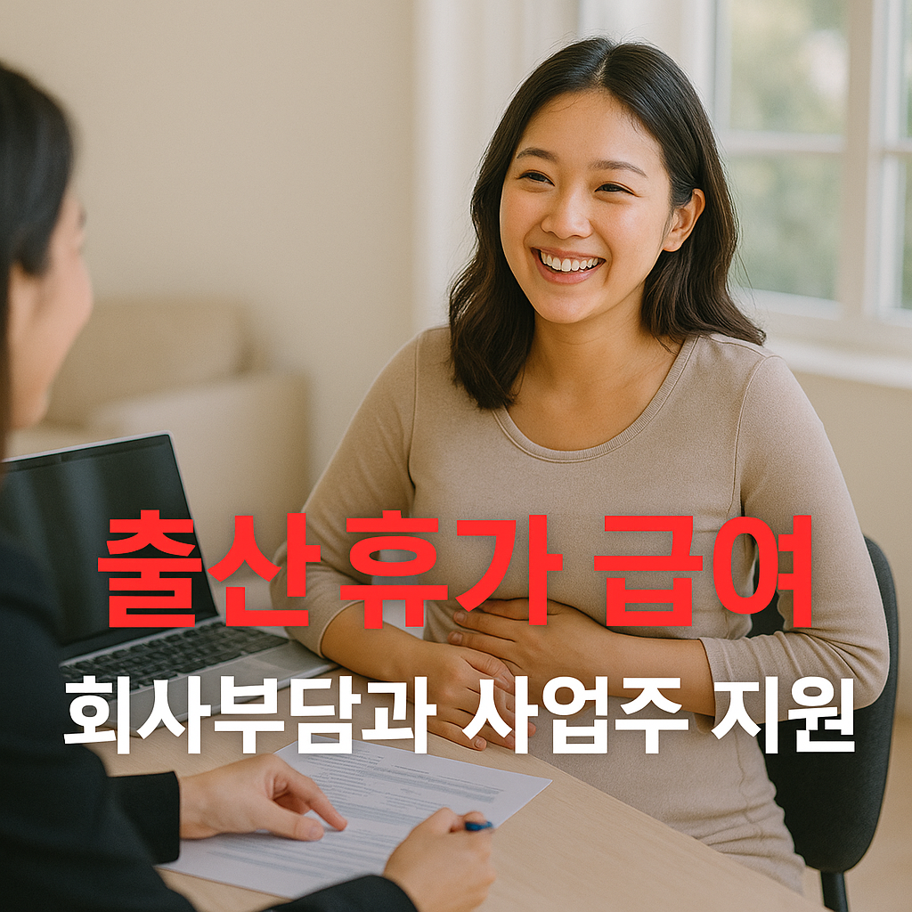 출산휴가 급여 회사부담,신청, 상한액, 신청절차,(배우자),비과세,모의계산,대위신청,계산,사업주,