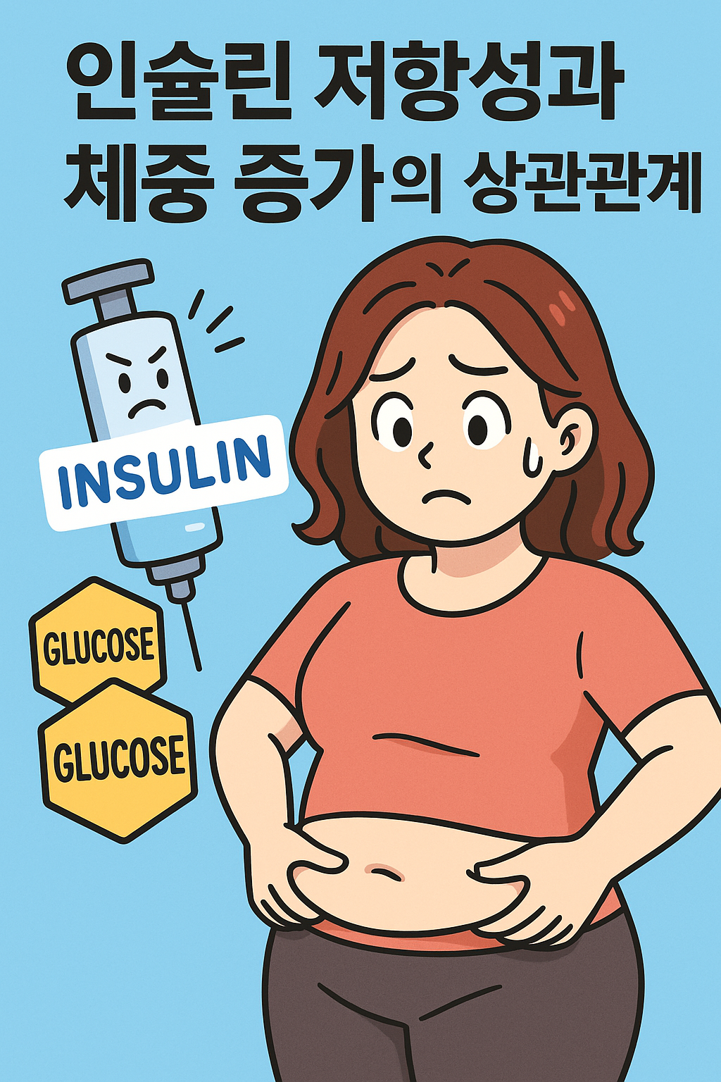 인슐린 저항성과 체중 증가의 상관관계 관련사진