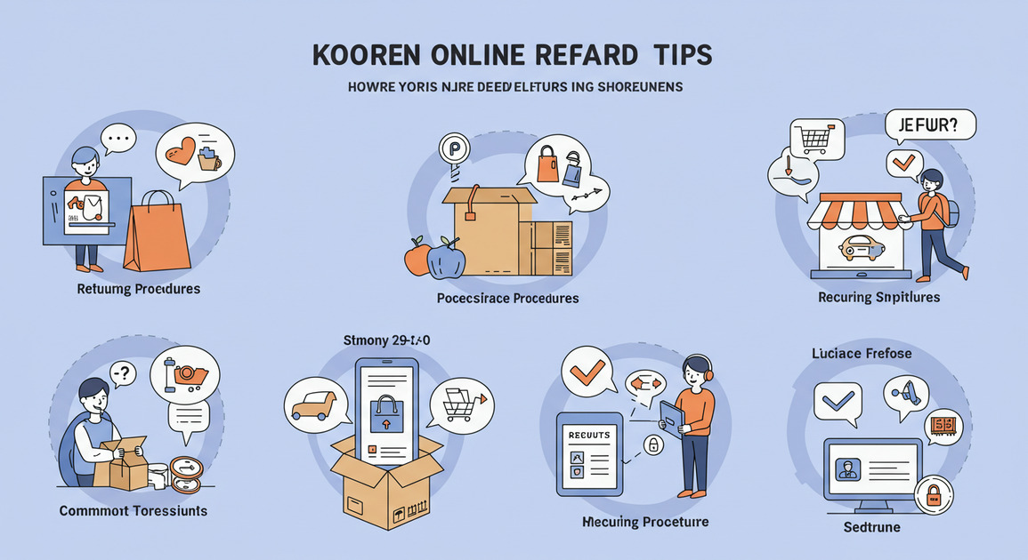 온라인 쇼핑 환불 하는 단계 이미지