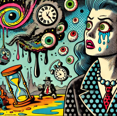 기묘한 이야기를 연상시키는 그림