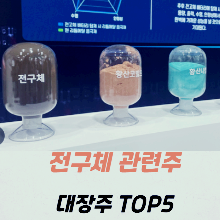전구체 관련주 대장주 테마주 수혜주 top5