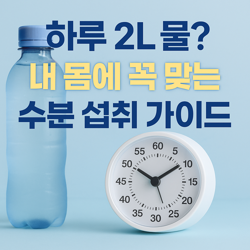 물 섭취량 2리터
