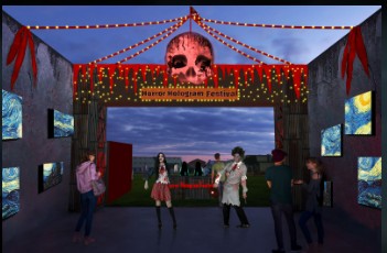 익산 호러홀러그램 페스티벌은 익산 교도소 세트장에서 진행되며 3D 홀로그램을 사용하여 공포감을 극대화 한다