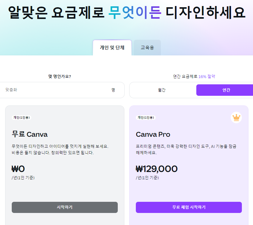 캔바 PPT 사용법 환불 링크 총정리(출처-홈페이지)