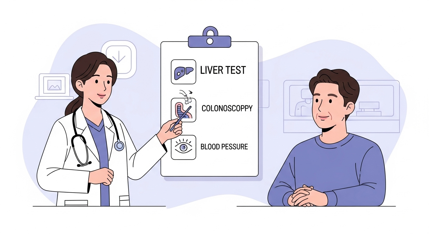 검강검진, 필수검사, 건강체크리스트, 연령별검진, 남녀건강, 국가건강검진, 직장인검진, 건강관리, 예방의학, 조기진단