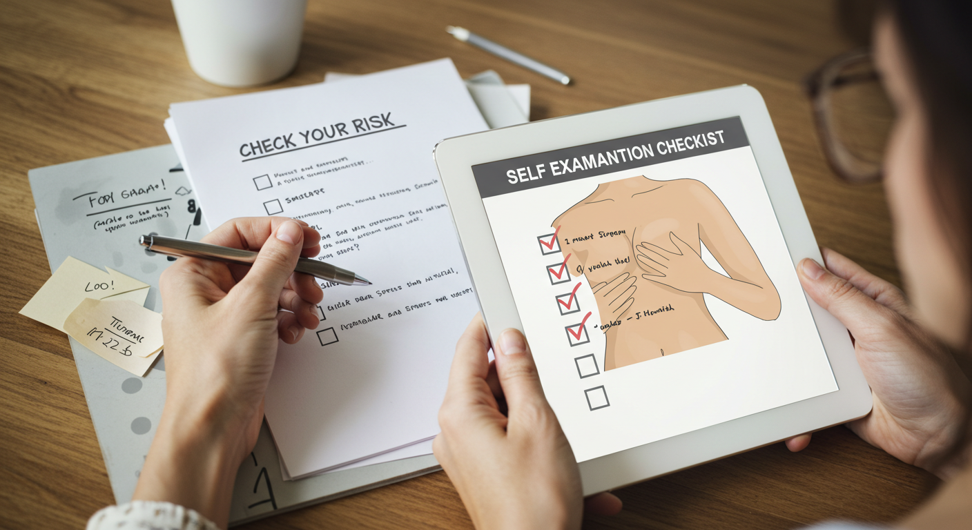 &quot;체크포인트: 내가 유방암 고위험군일까?&quot;에 대한 이미지입니다.