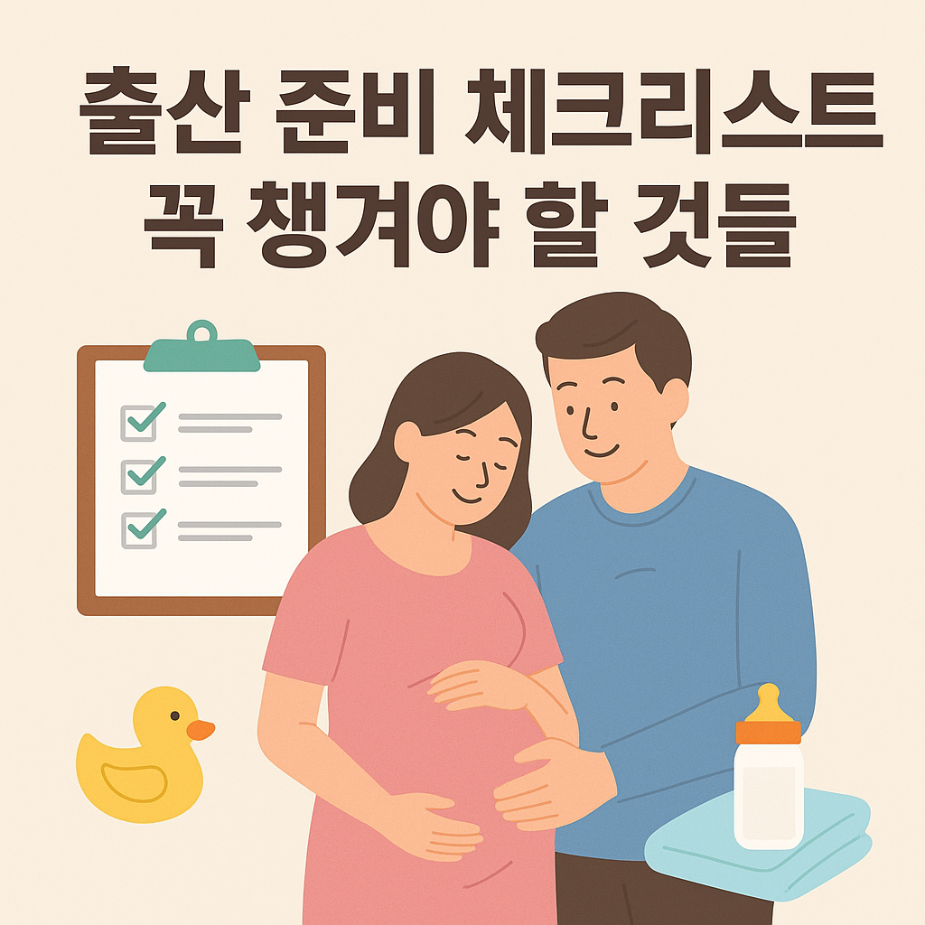 출산 준비 체크리스트, 꼭 챙겨야 할 것들
