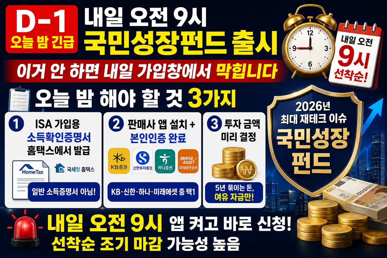 국민성장펀드 소득확인서 오늘 밤 긴급 발급 가이드 이미지
