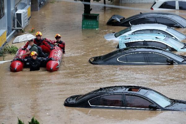 자동차침수모습