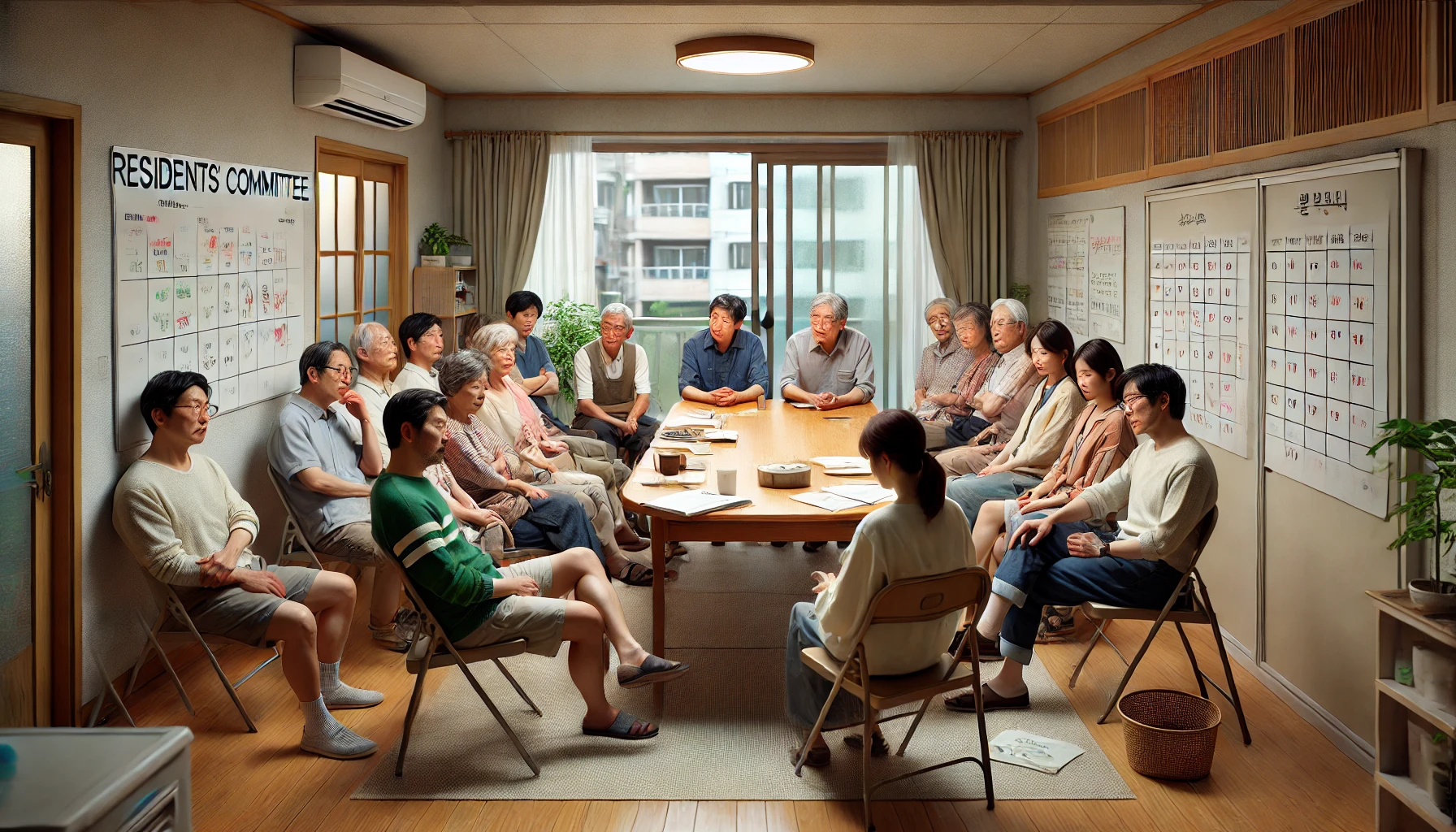 하자보수 관련 회의하는 이미지