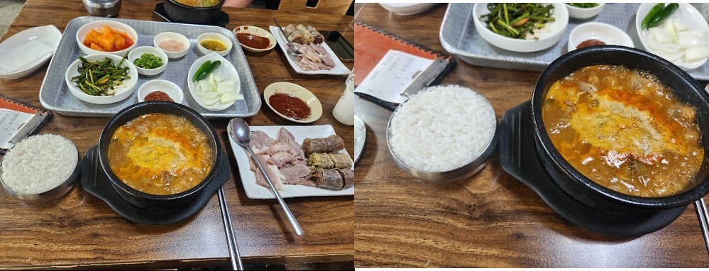 순대정식 사진 순대국+모듬