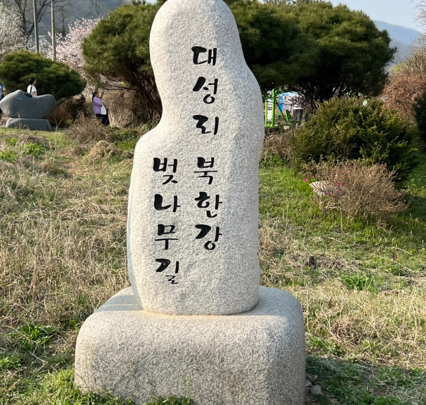대성리 벚나무길 입구
