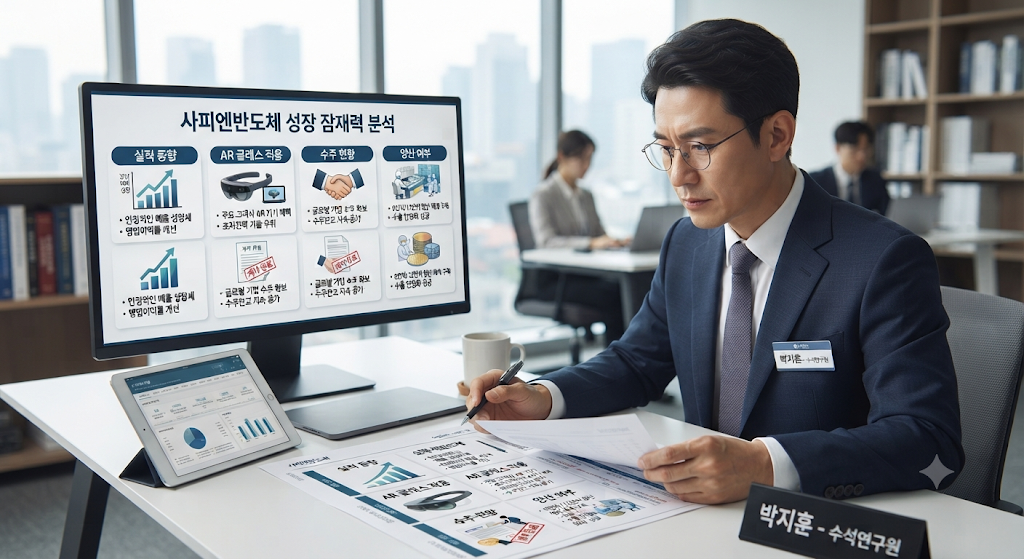 사피엔반도체 실적과 AR 글래스 양산 여부를 확인하는 투자 분석