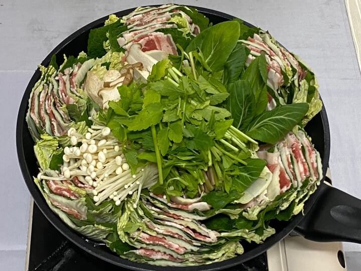 밀푀유나베-만들기