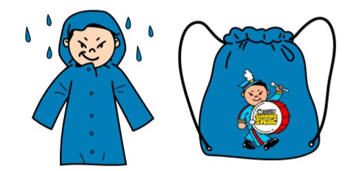 싸이흠뻑쇼에서 준비한 파란우비 & 파란비닐백팩