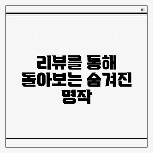 리뷰를 통해 돌아보는 숨겨진 명작