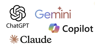 ChatGPT, Claude, Gemini, Copilot - logo