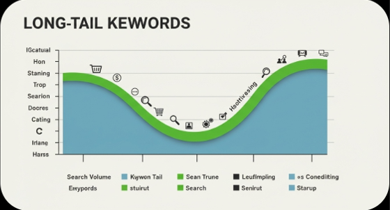 롱테일 키워드 그래프