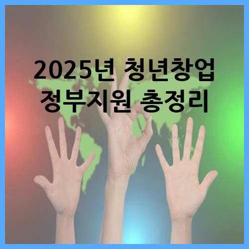 2025년 청년창업 정부지원 총정리