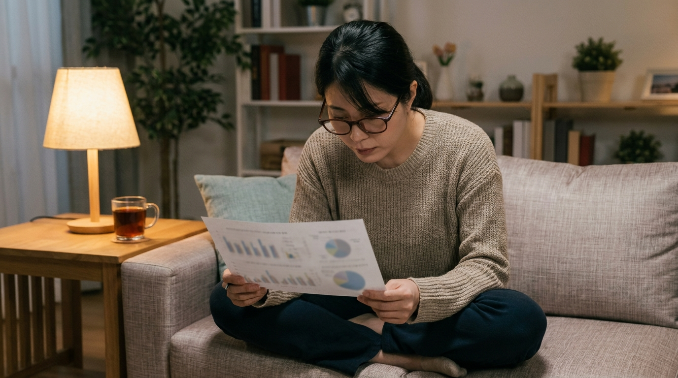 증권 앱 없이 자료를 살펴보는 직장인