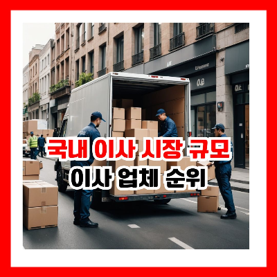 이삿짐을 싣고 있는 이삿짐 센터 직원