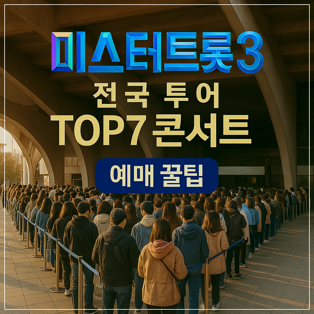 2025 미스터트롯3 전국 투어 TOP7 콘서트 예매 꿀팁