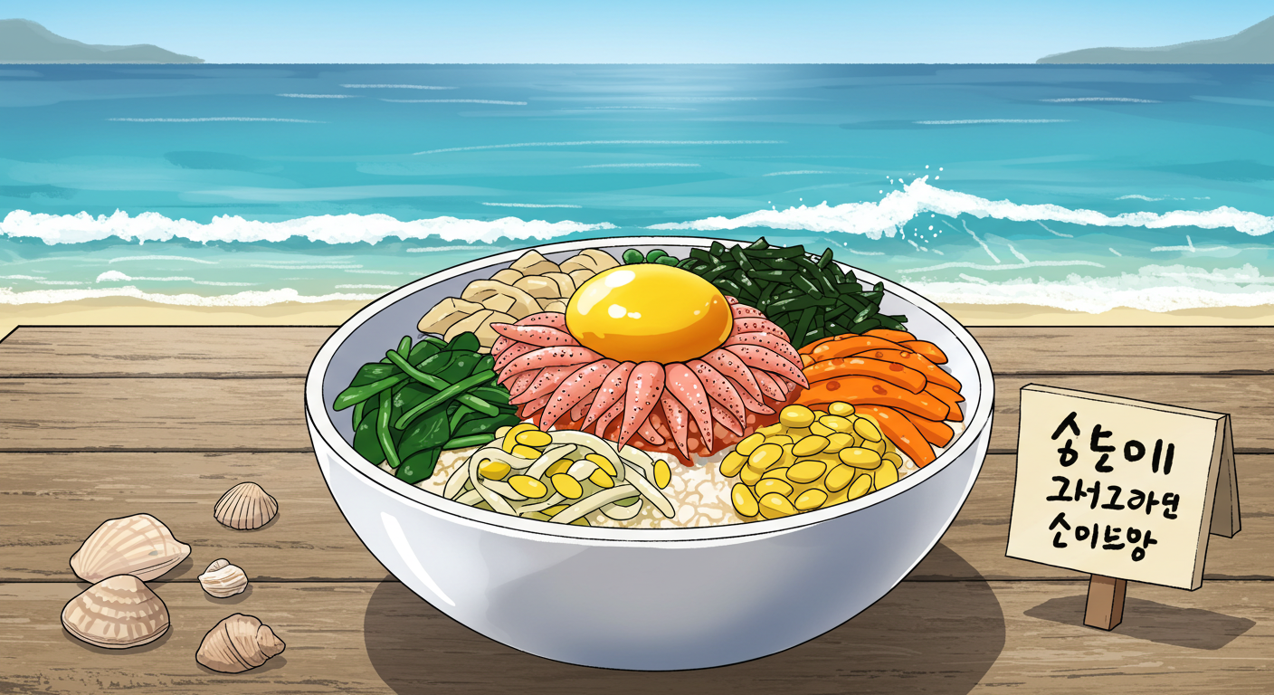 송정 멍게비빔밥과 바닷바람